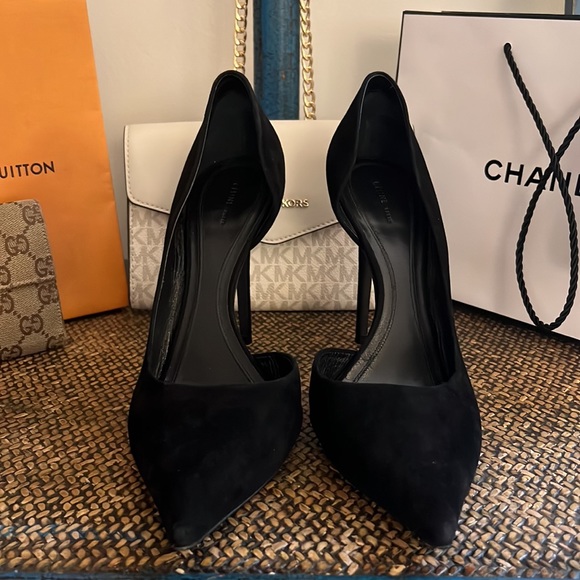 👠 Celine 👠 Black Suede Leather High Heels - Picture 4 of 8